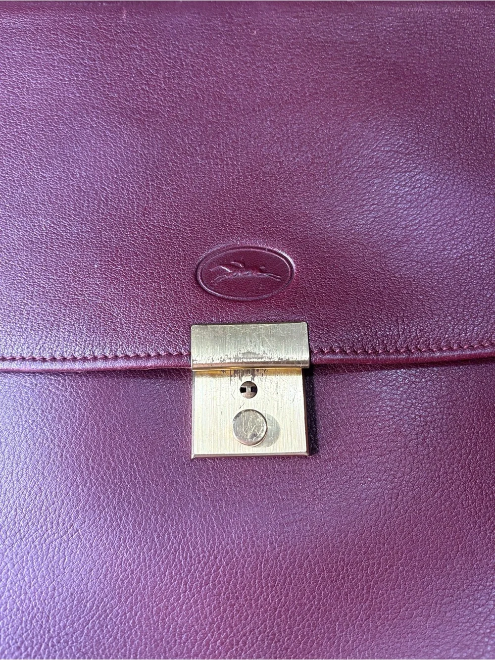 Longchamp structured burgundy