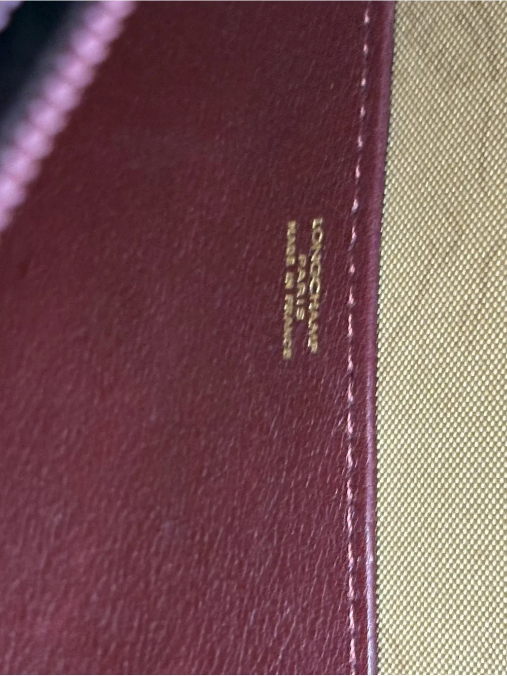 Longchamp structured burgundy