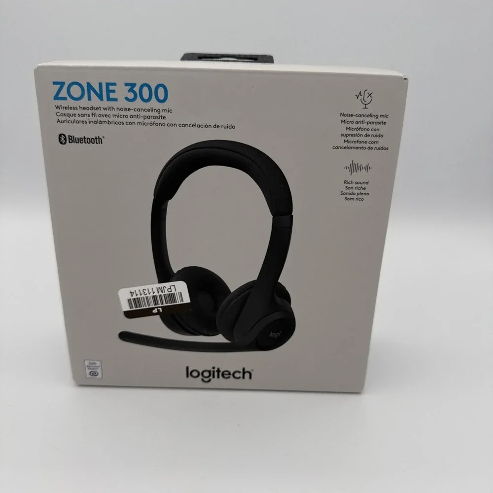 Logitech Zone 300 Wireless Bluetooth Headset PC , Mac, Chrome,‎ Linux, iOS Black