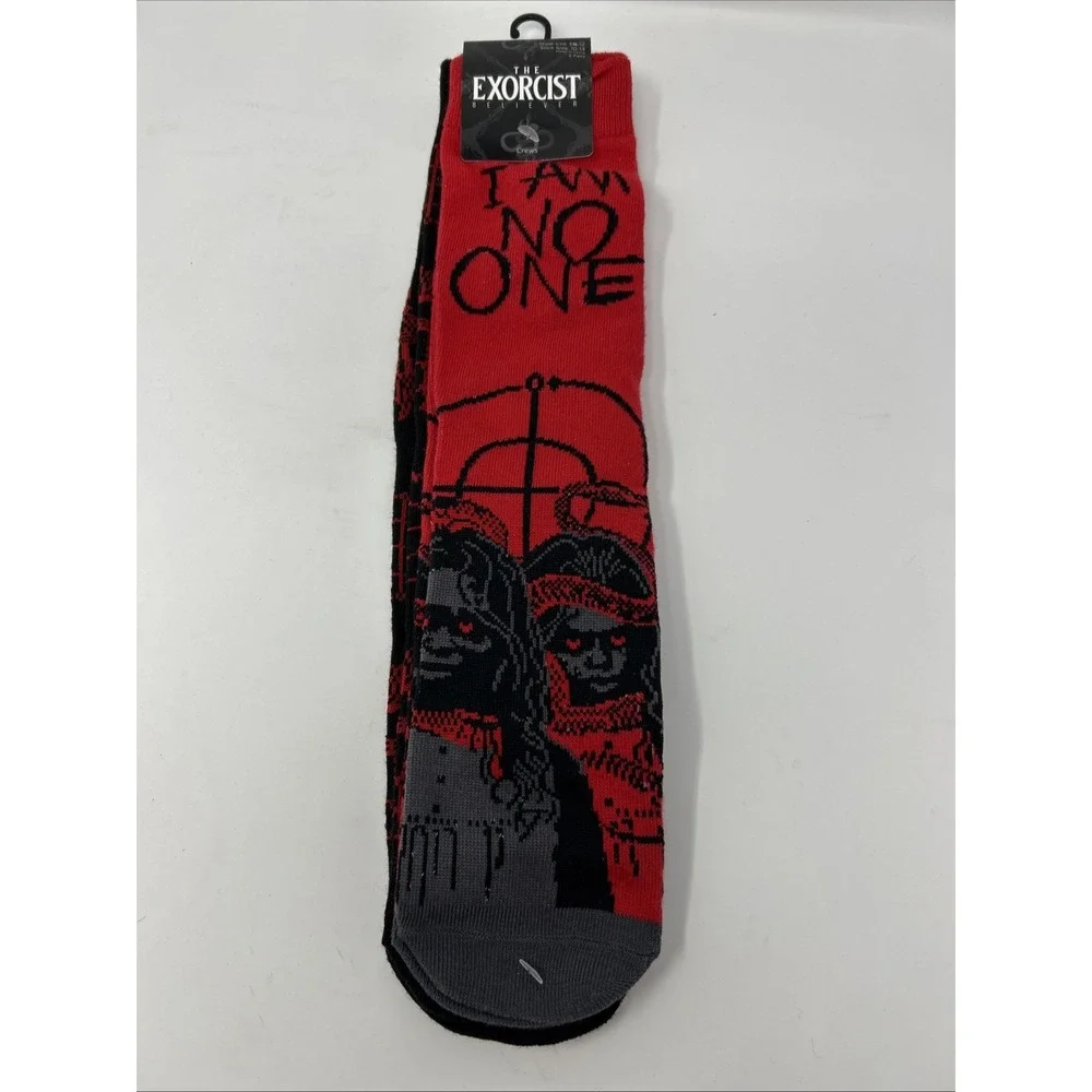 The Exorcist‎ Believer Crew Socks 2 Pairs I Am No One Horror Movie