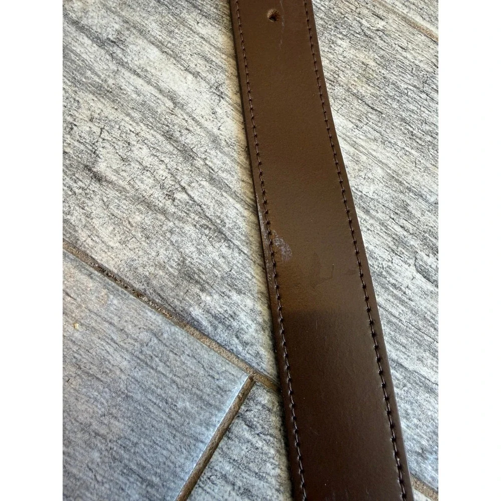 Genuine Leather Belt 38 Brown Classic Made in USA Mens Western‎ Dress Casual