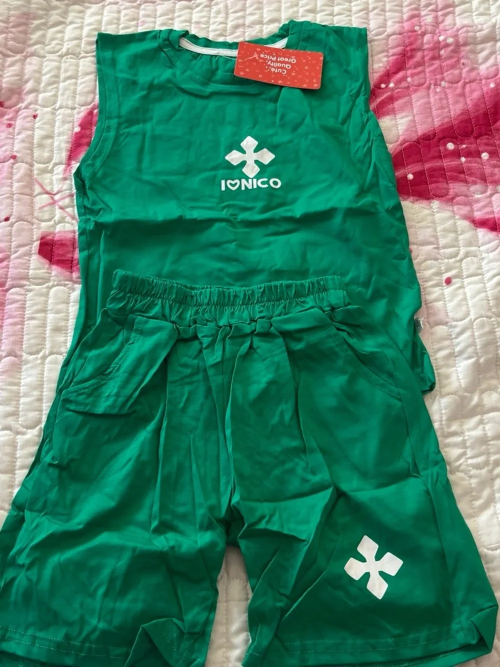Kids Green One-Piece Set