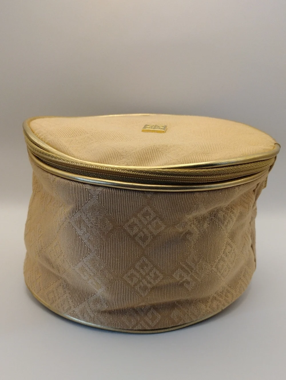 Vintage Givenchy Organza Parfums Cylindrical Cosmetic Toiletry Travel Bag