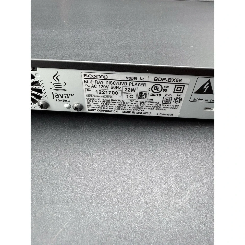 Sony bdp bx58