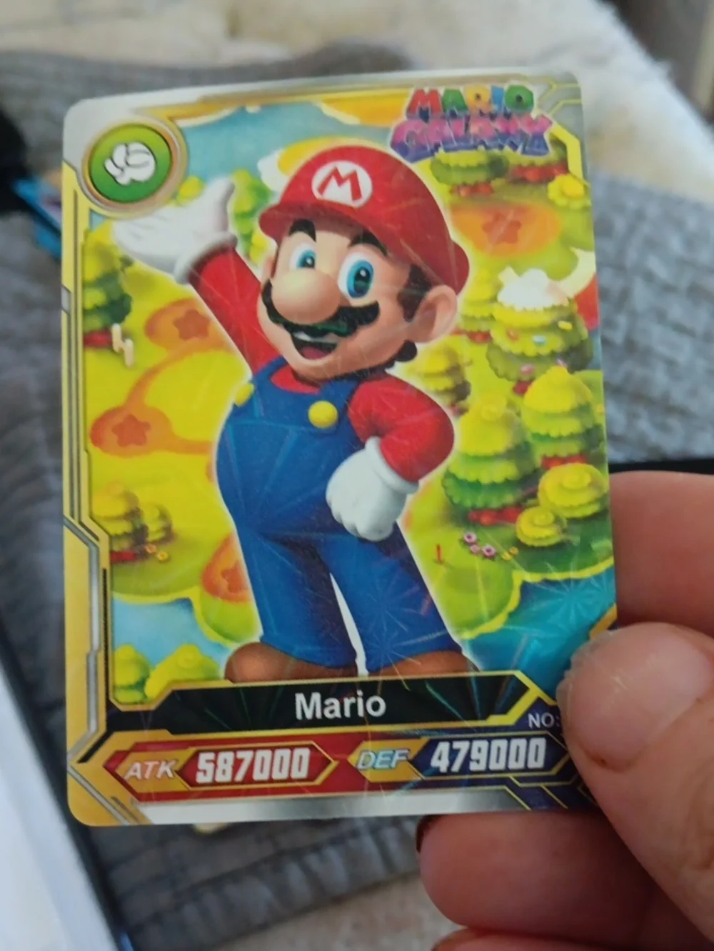 Nintendo Mario Trading Card - Red, Blue, Yellow