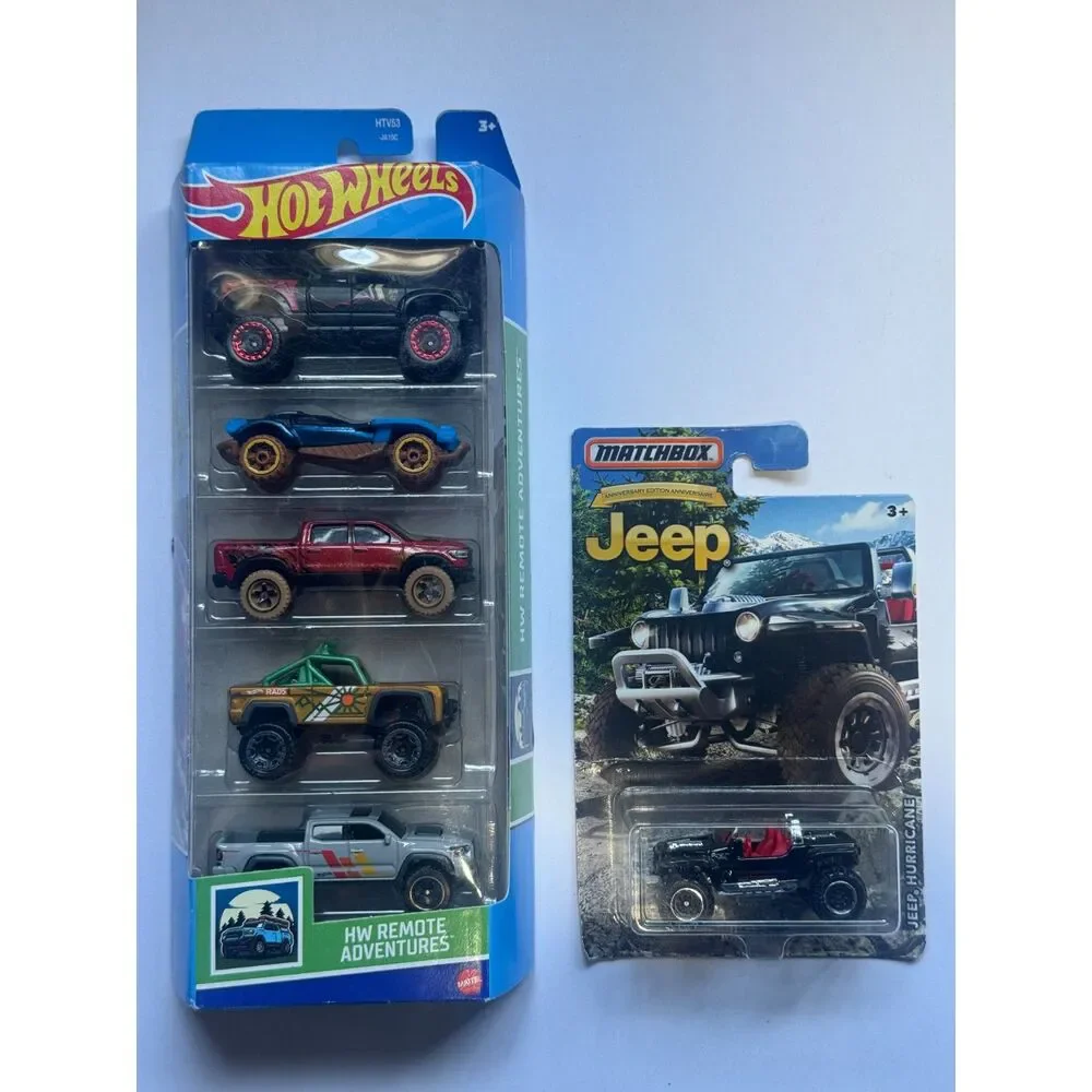 Hot Wheels HW Remote Adventures 5-Pack + Matchbox Anniversary Jeep Lot
