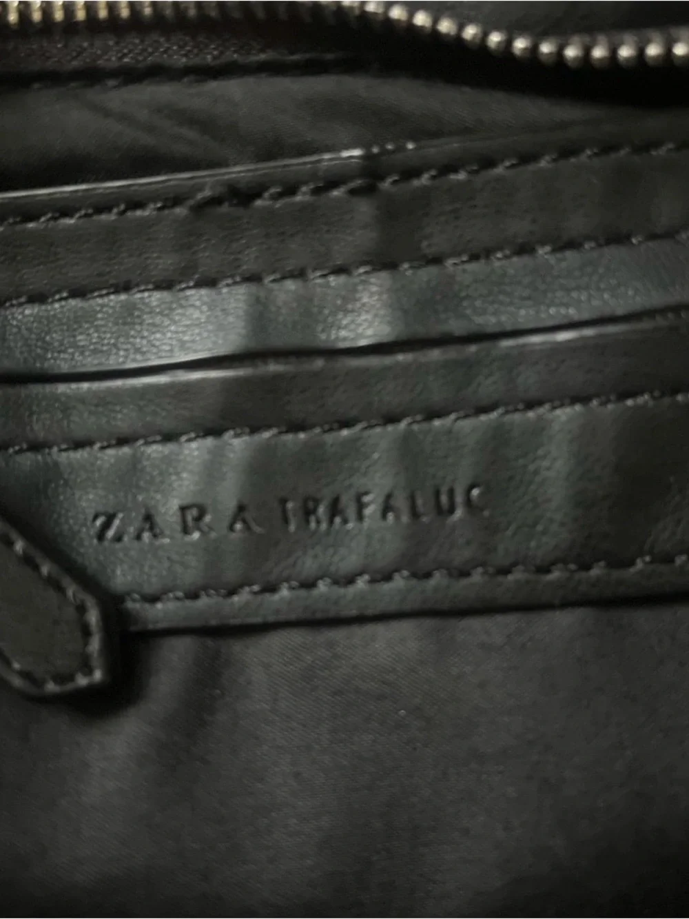 Zara Black Quilted Wristlet Cosmetic Pouch