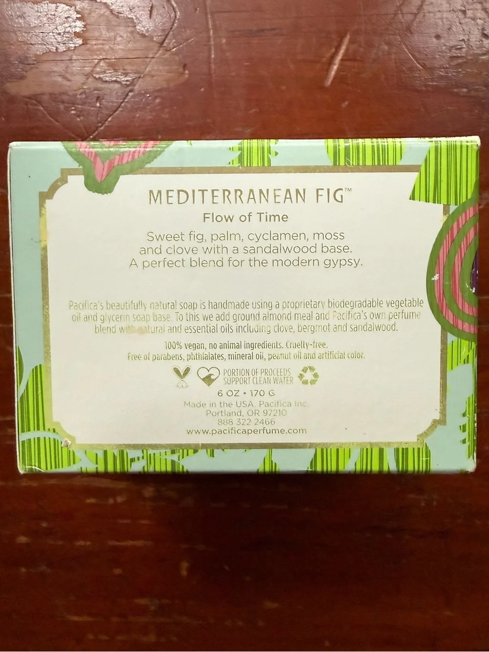 Pacifica Mediterranean Fig Soap 6 oz Sealed Discontinued Retired NOS