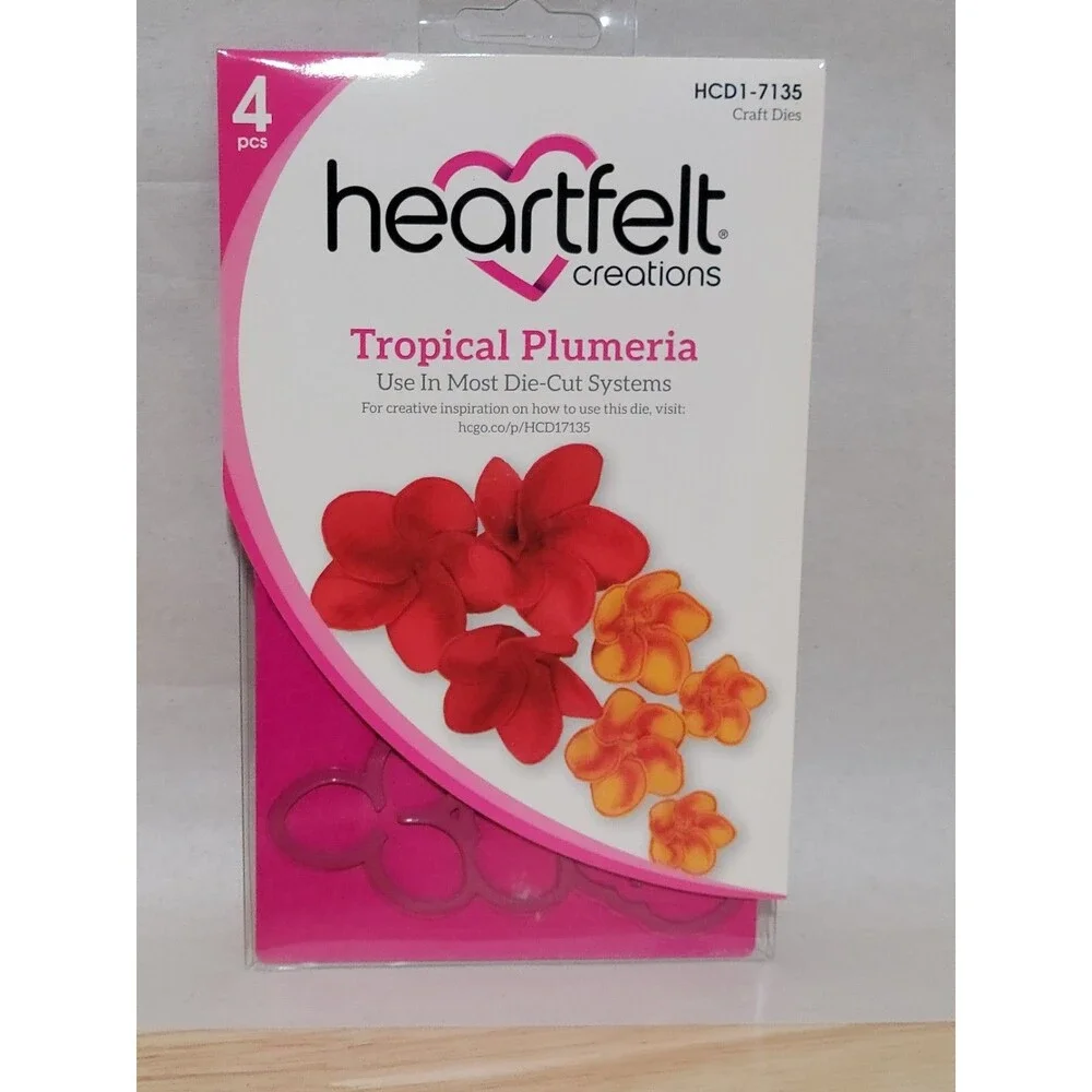 Heartfelt Creations tropical plumeria