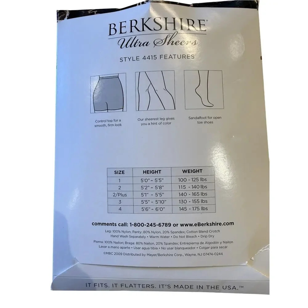 Berkshire sheer hosiery