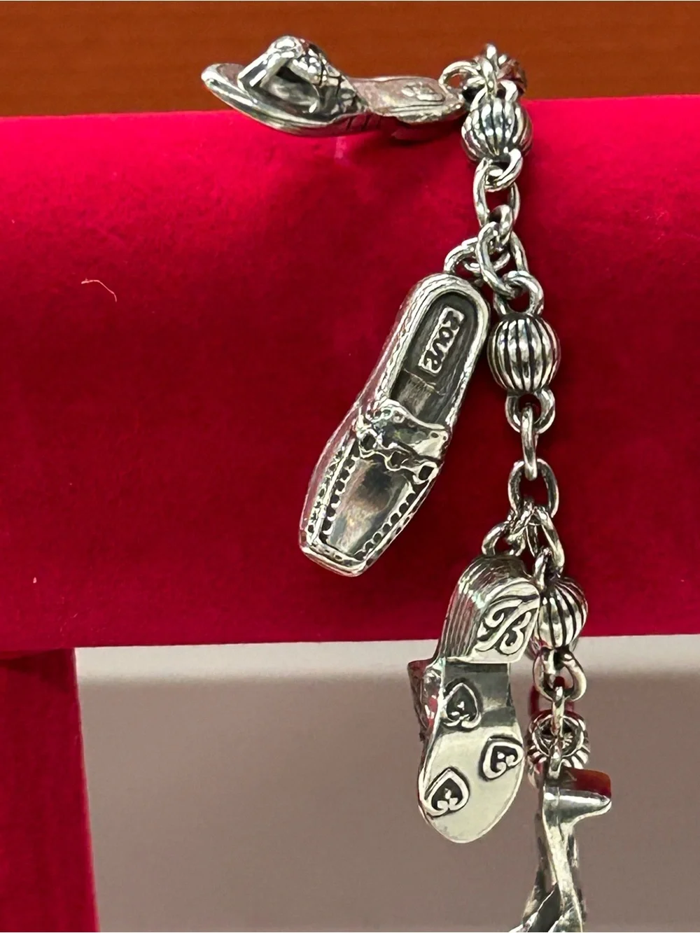 Brighton shoe charm bracelet