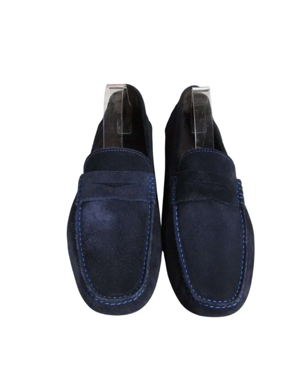 TO BOOT New York Adam Derrick Men Driving Loafers Mocs Shoes Blue Suede Italy 10