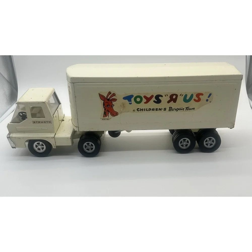 VINTAGE 1960'S STRUCTO TOYS R US SEMI TRUCK & TRAILER