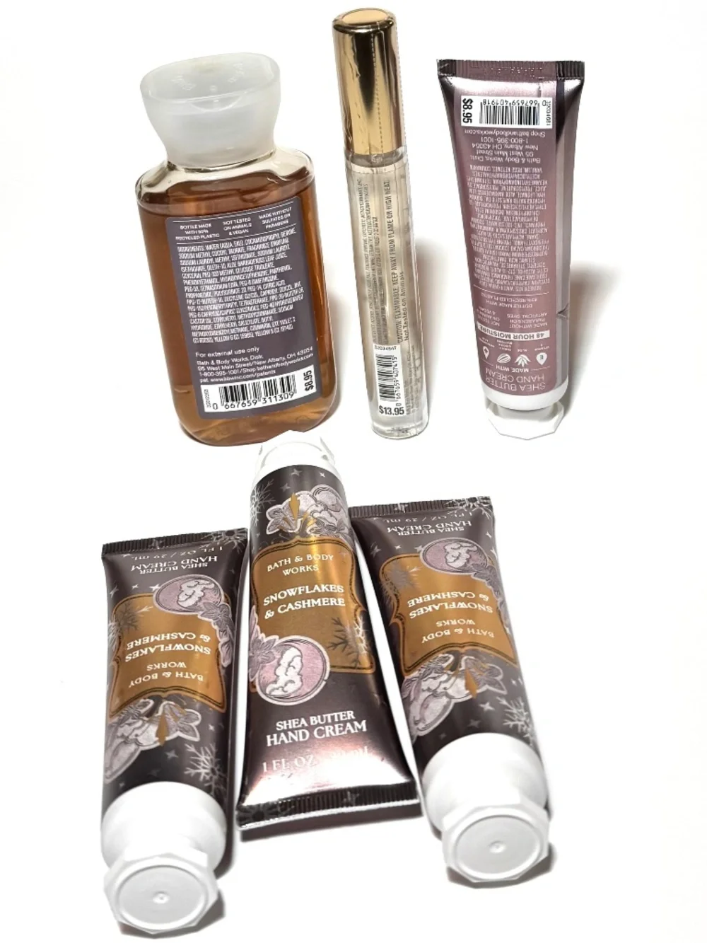 Bath & Body Works snowflakes cashmere