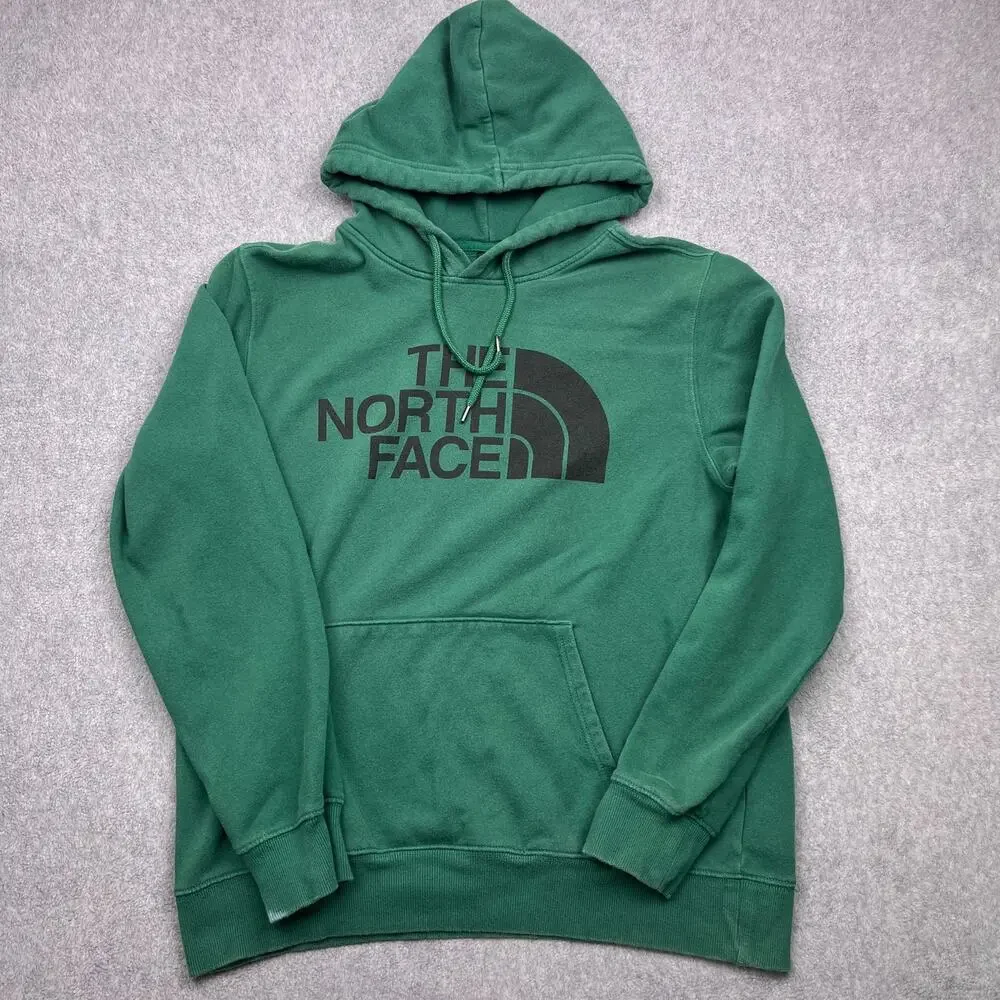 the‎ north face hoodie green drawstring sweatshirt large