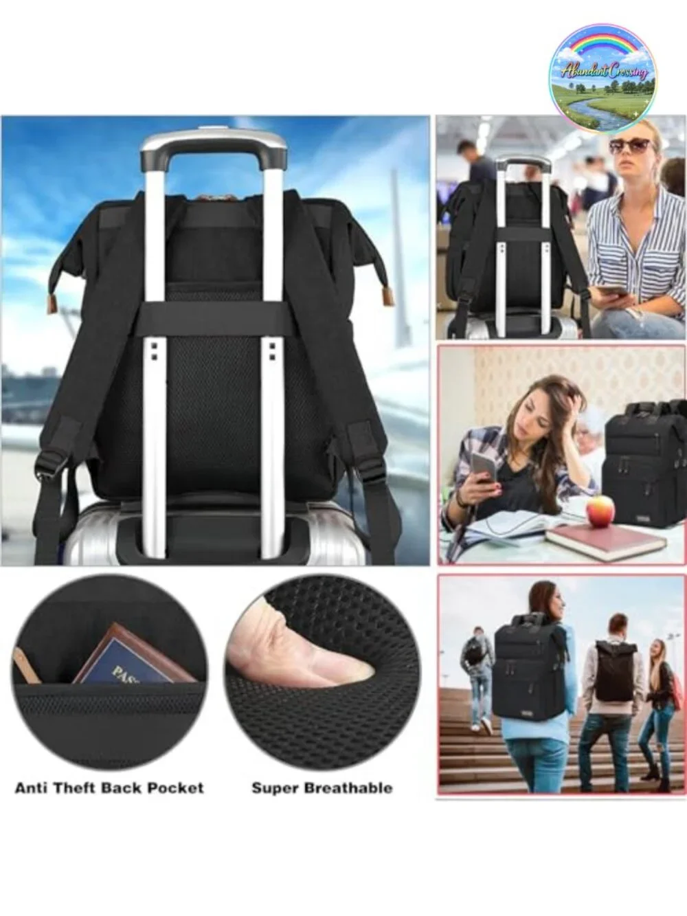 N/A knitting backpack
