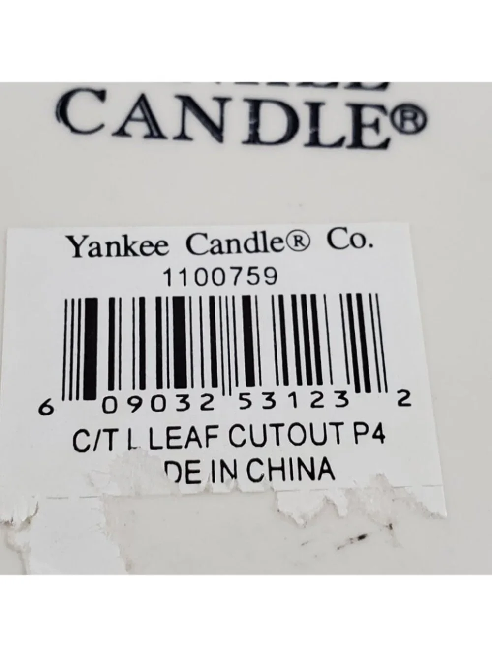Yankee Candle Fall Autumn Acorn Leaf Cutout Lg Jar Shade Topper Plate Stoneware
