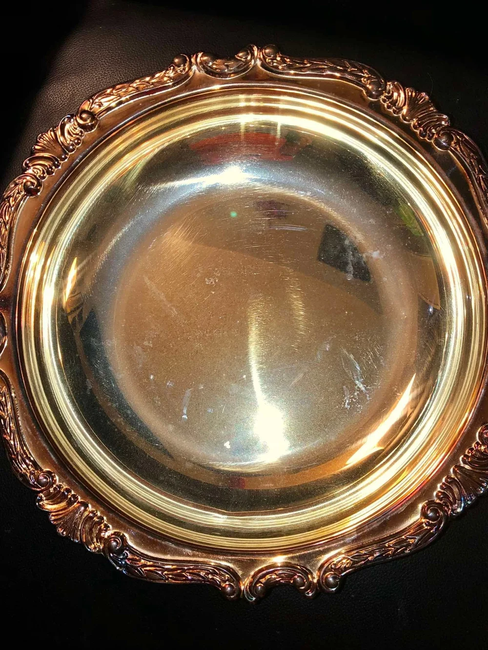 VTG Sheridan silver-plated round serving  bowl, by Taunton Silversmiths Ltd.