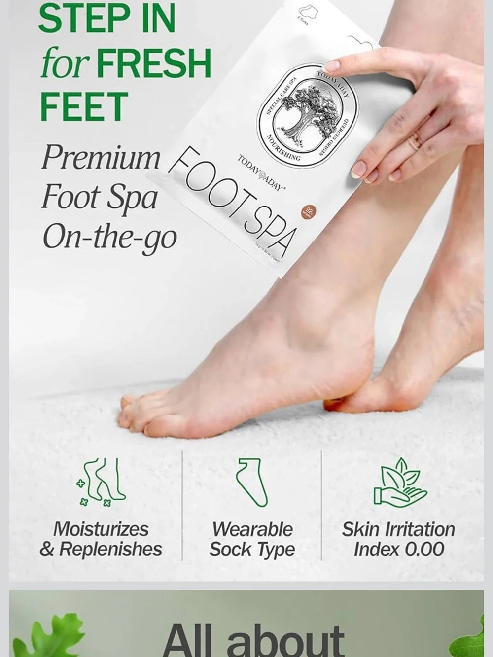 TODAYADAY Foot Spa Foot Mask Socks Hypoallergenic Cracked Heels 5pcs 16g