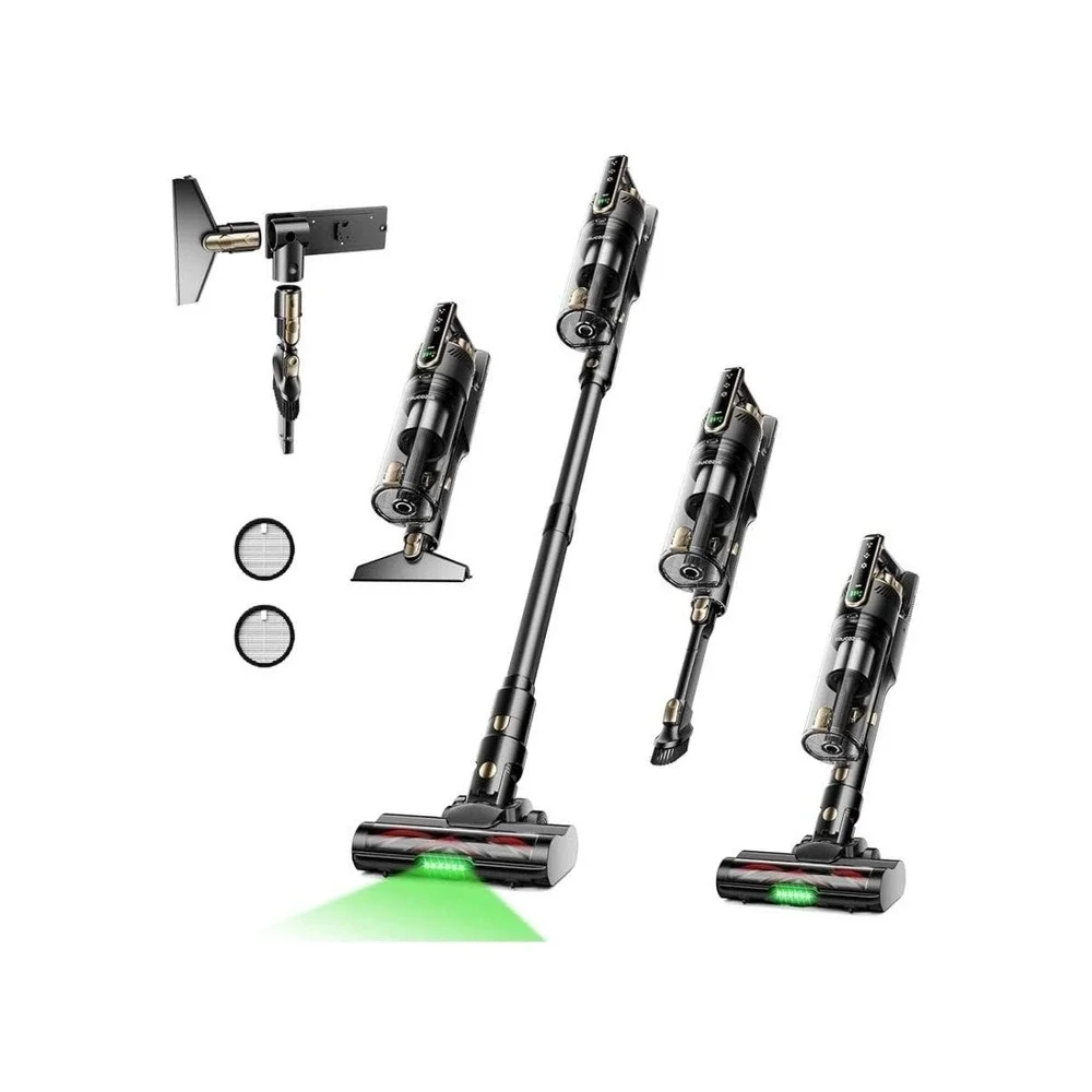 Trucozie T550 Cordless Stick Vacuum Cleaner 50Min LED Pet Hair Black Open Box