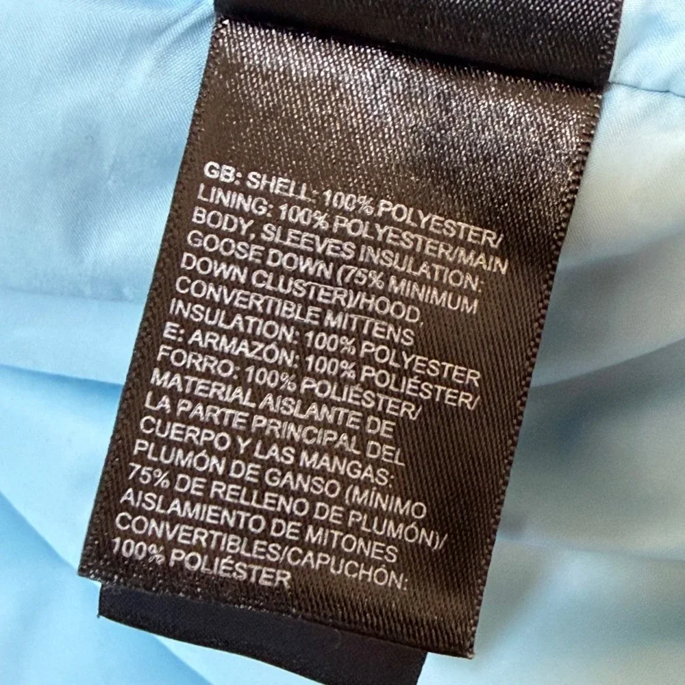 The North Face material water blue