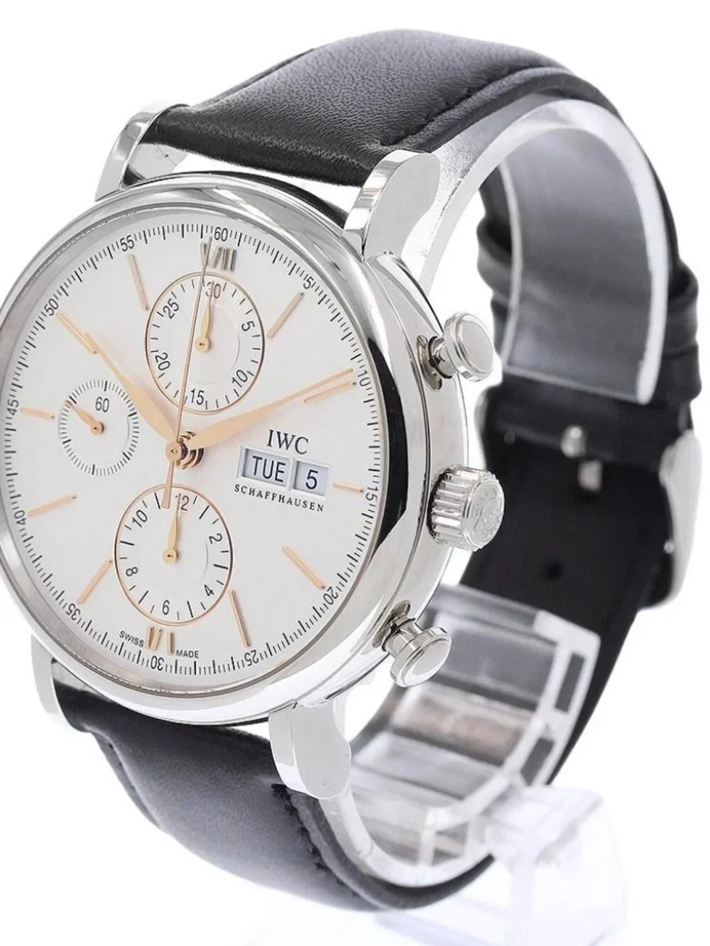IWC SCHAFFHAUSEN Portofino IW391031 Day-Date Chronograph Automatic Men's_972609