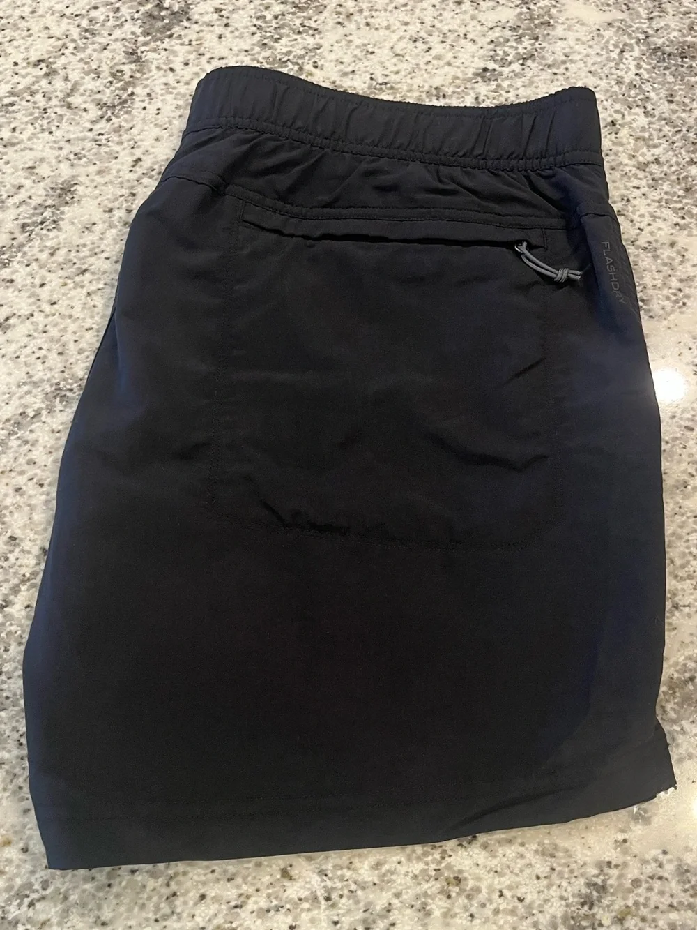 The North Face Men’s XL FlashDry Black Swim Shorts Lined 5” Inseam - Black