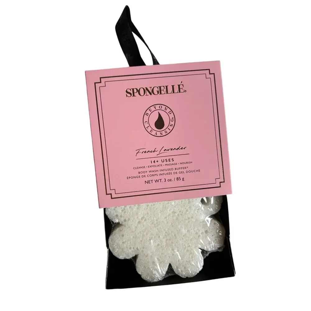Spongellé Pink French Lavender Body Wash Infused Buffer