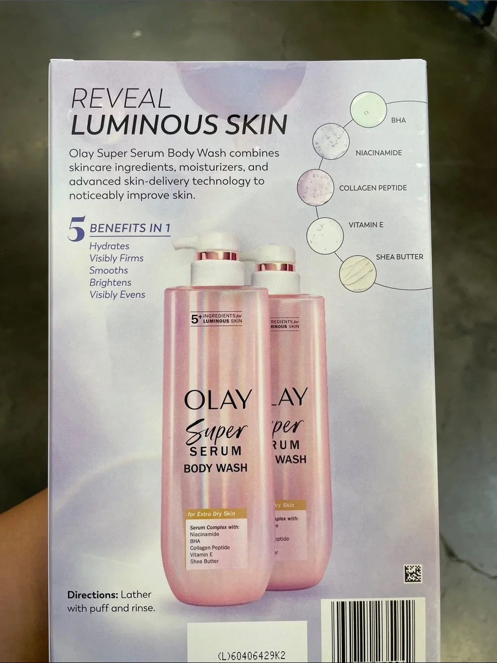 OLAY Super Serum Body Wash Pink Duo Pack