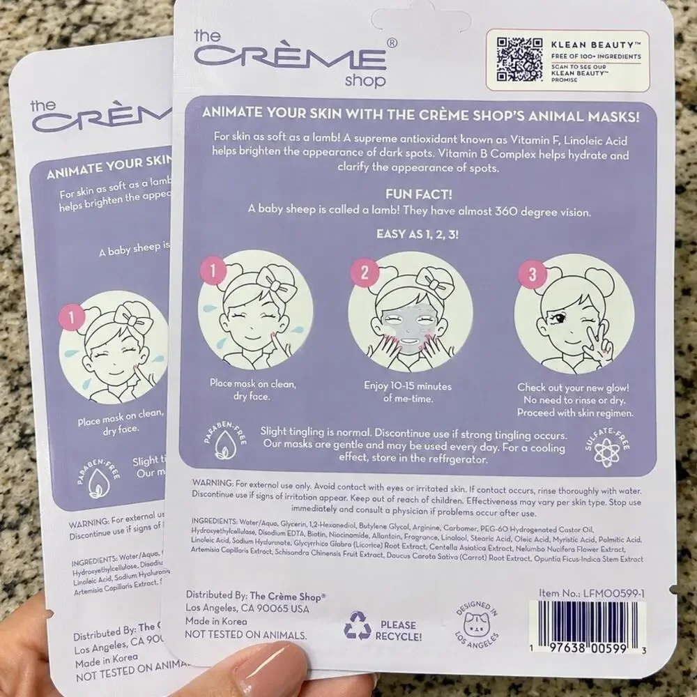 The Creme Shop new pack