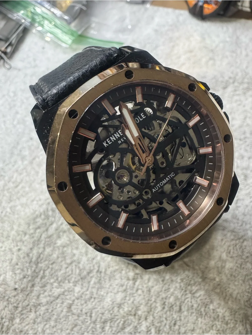 Kenneth Cole automatic skeleton