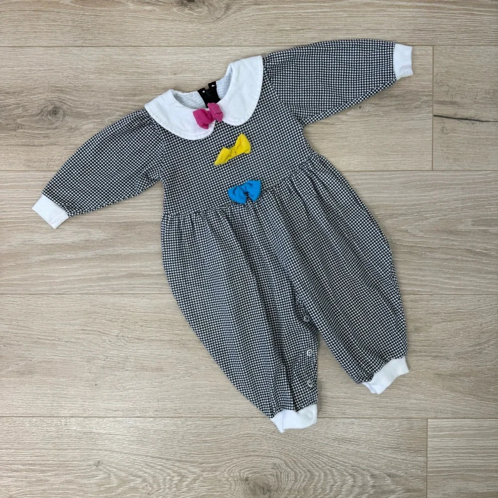 Peanuts Vintage Houndstooth Romper