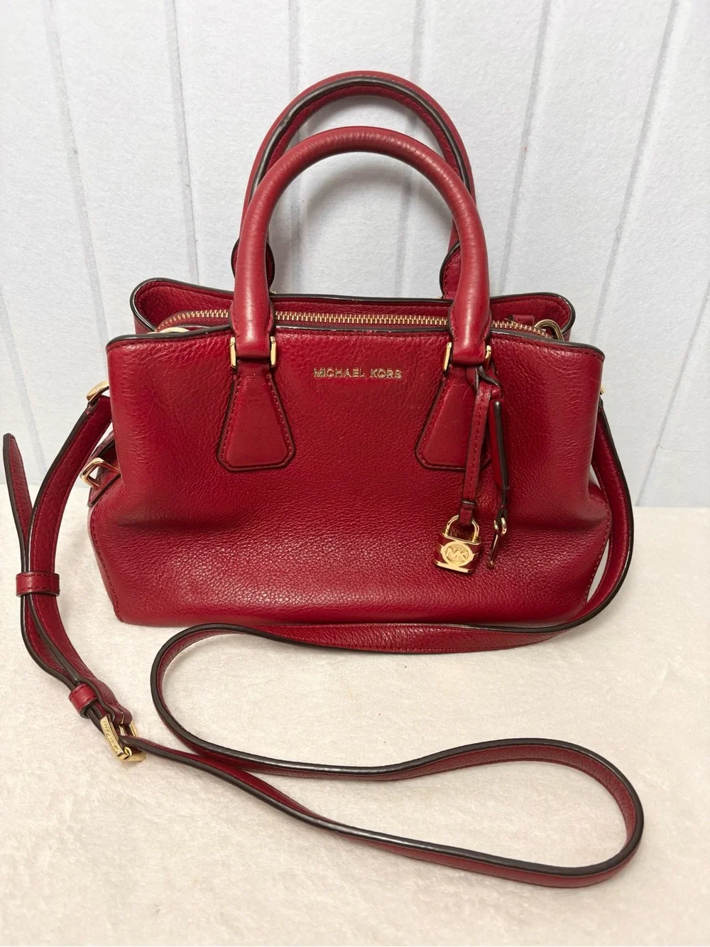 Michael Kors structured leather