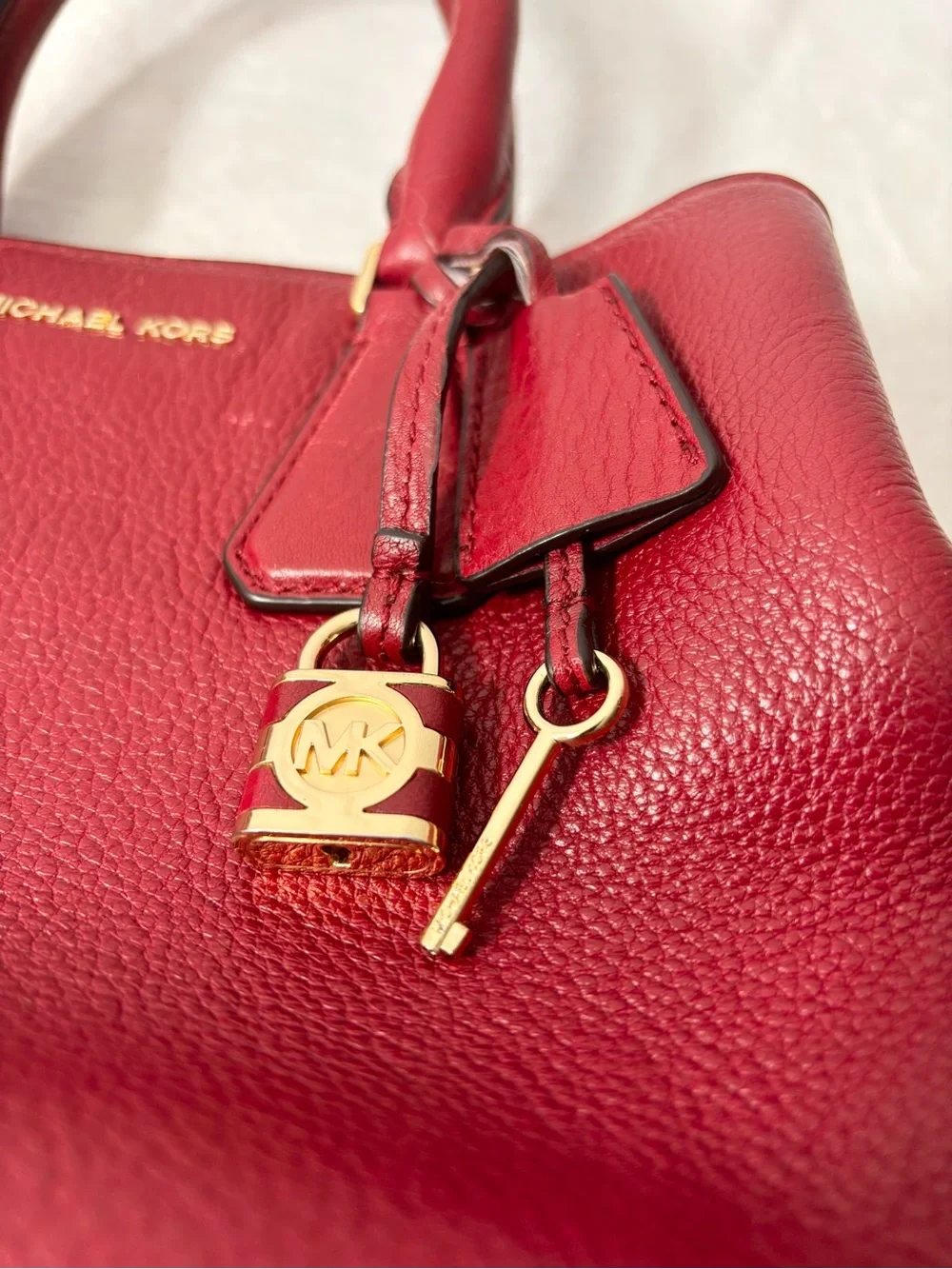 Michael Kors structured leather