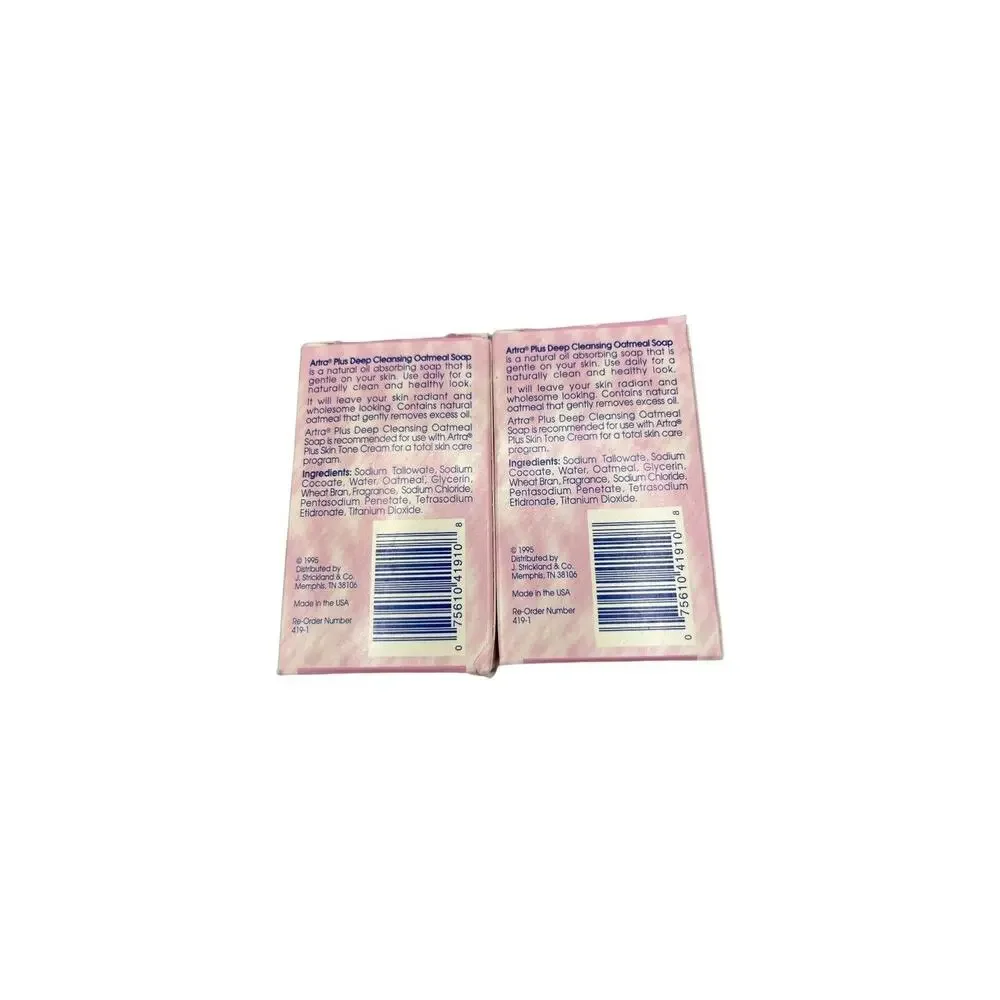 Artra Plus Deep Cleansing Oatmeal Soap 3.6 Oz. Each Lot‎ of 2