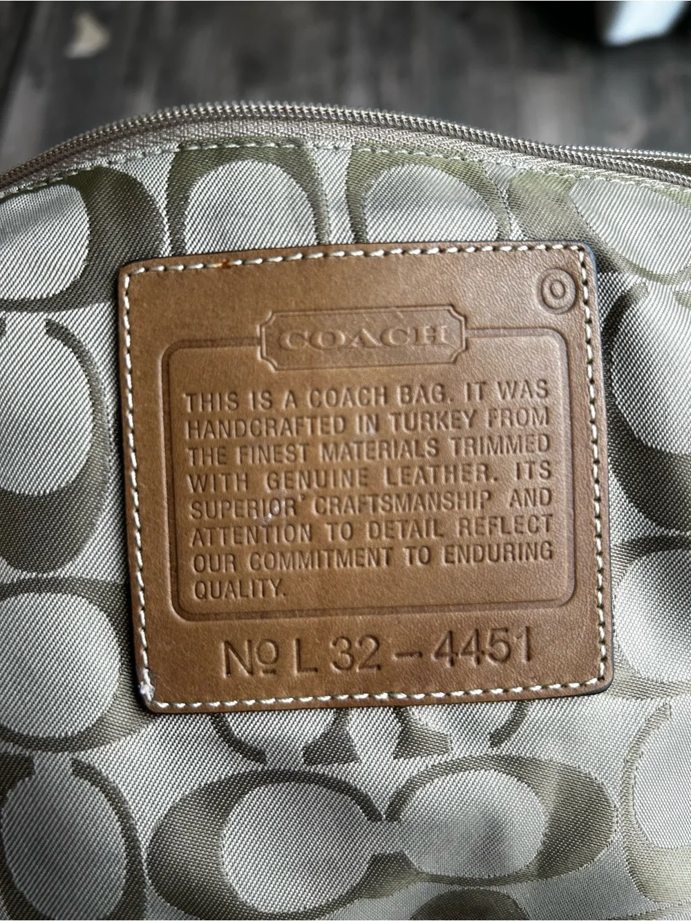 Coach stylish turquoise