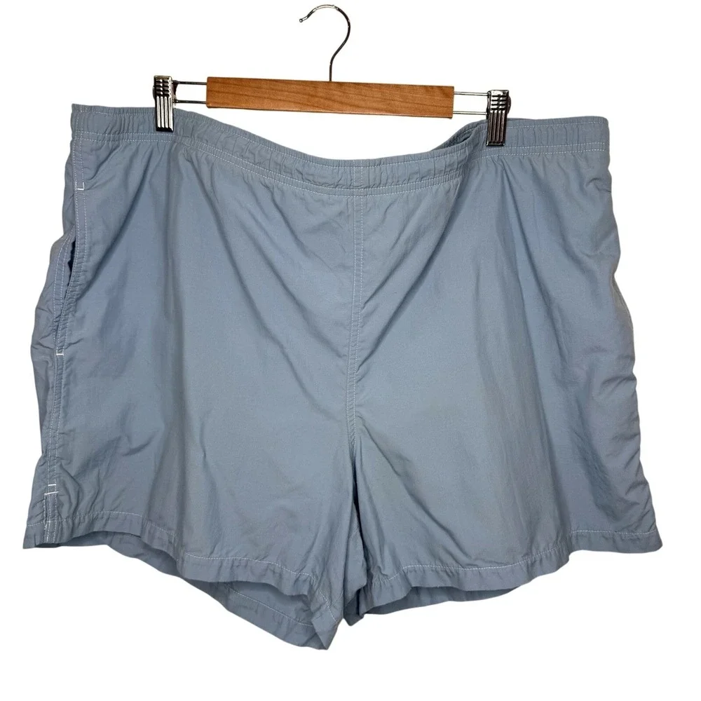 Lands End Swim Trunks Shorts Men's‎ XL 40-42 Regular Blue Drawstring Pockets 5