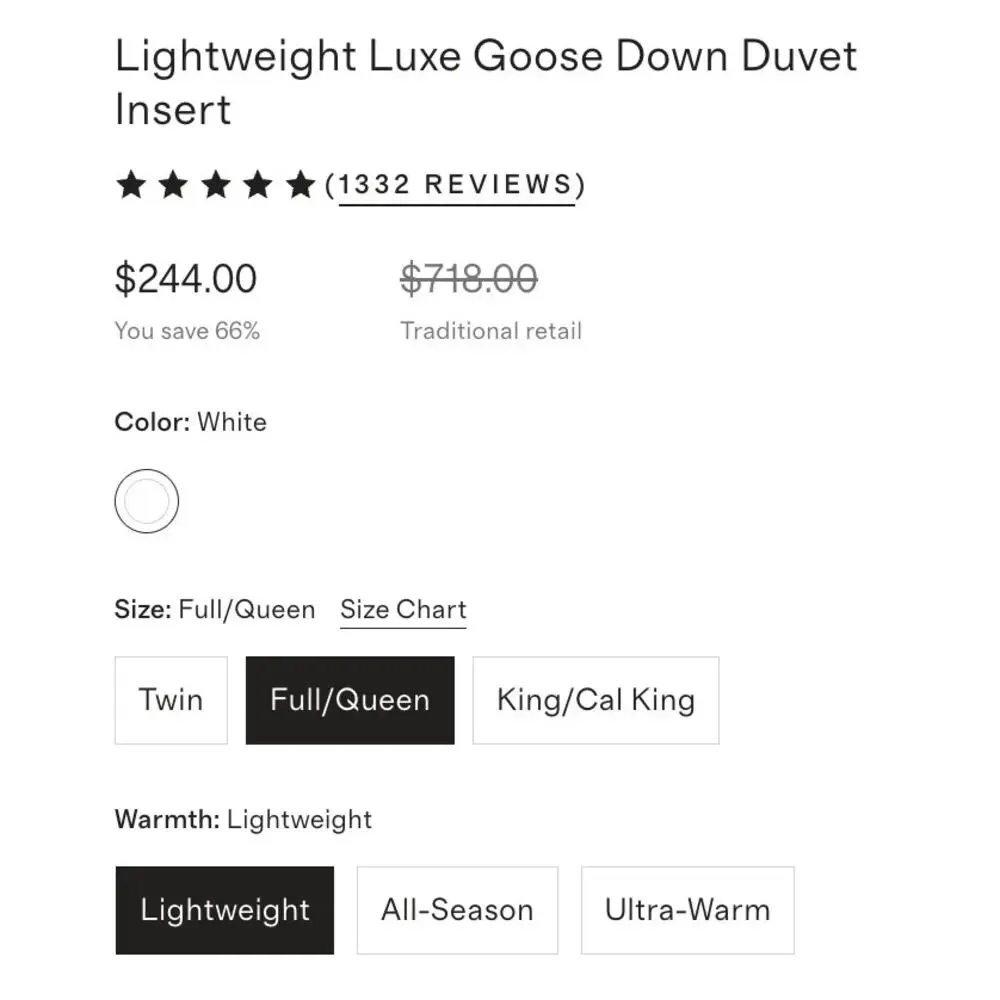 Quince lux goose