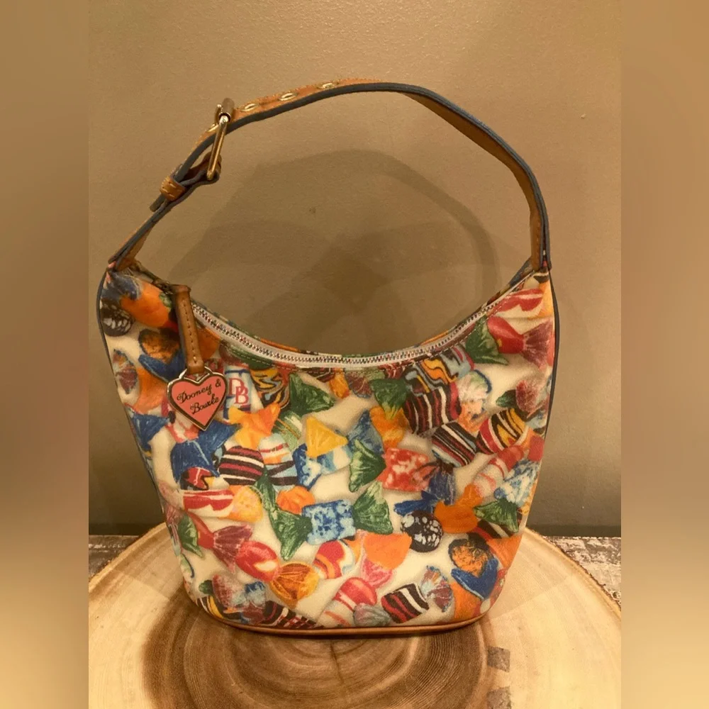 Dooney and Bourke Y2K Candy Bucket Bag‎ on Off White HOBO Rare Hard To Find