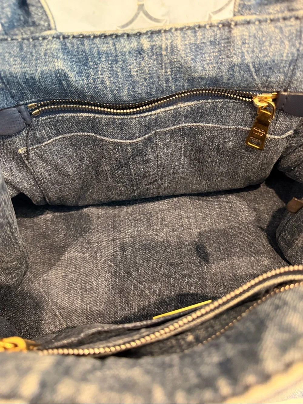 Prada casual stitched denim