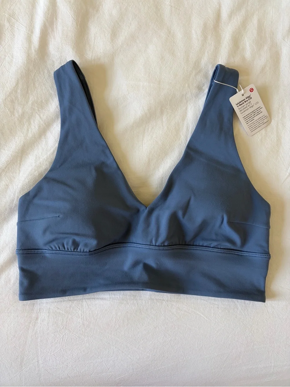 lululemon athletica V-Neck Bralette in Slate Blue