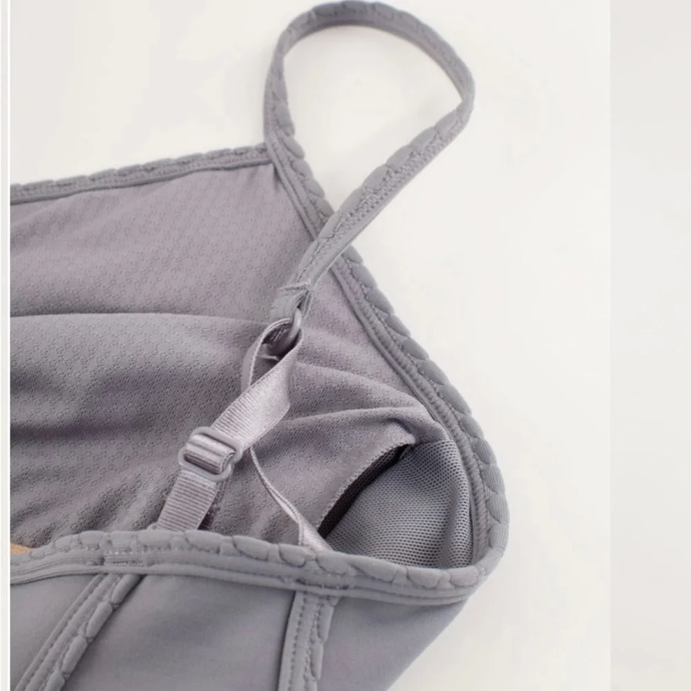 Lululemon Debut Tank Heathered Fossil / Fossil Size 6