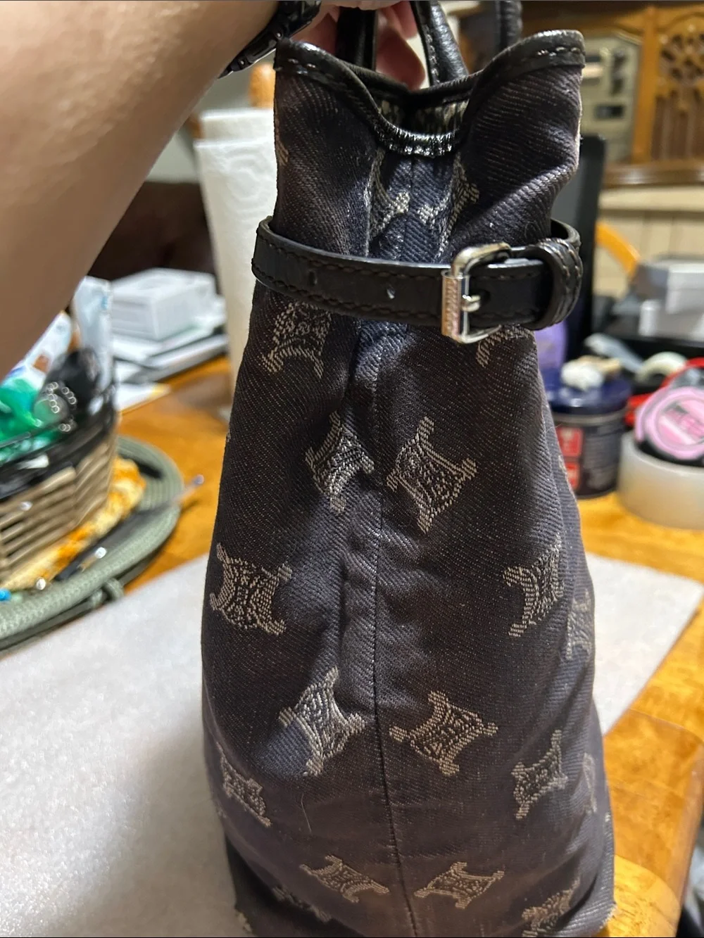 Celine Large Denim Tote Bag