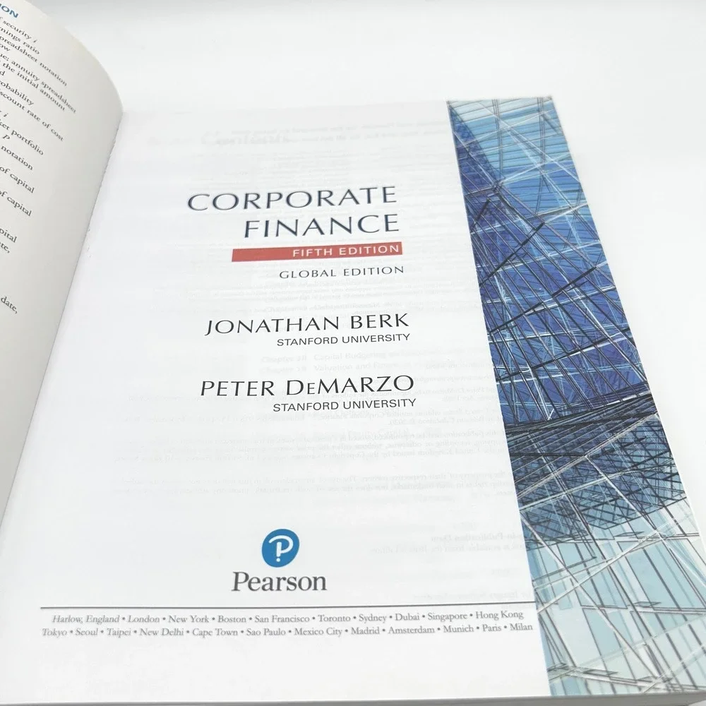 Corporate Finance 5th Edition Global Edition Berk DeMarzo Book