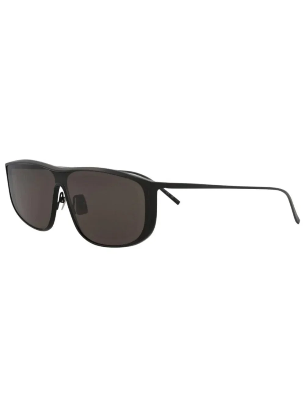 New Saint Laurent Women's Sunglasses Shield Wrap Metal Frame Unisex Black Black