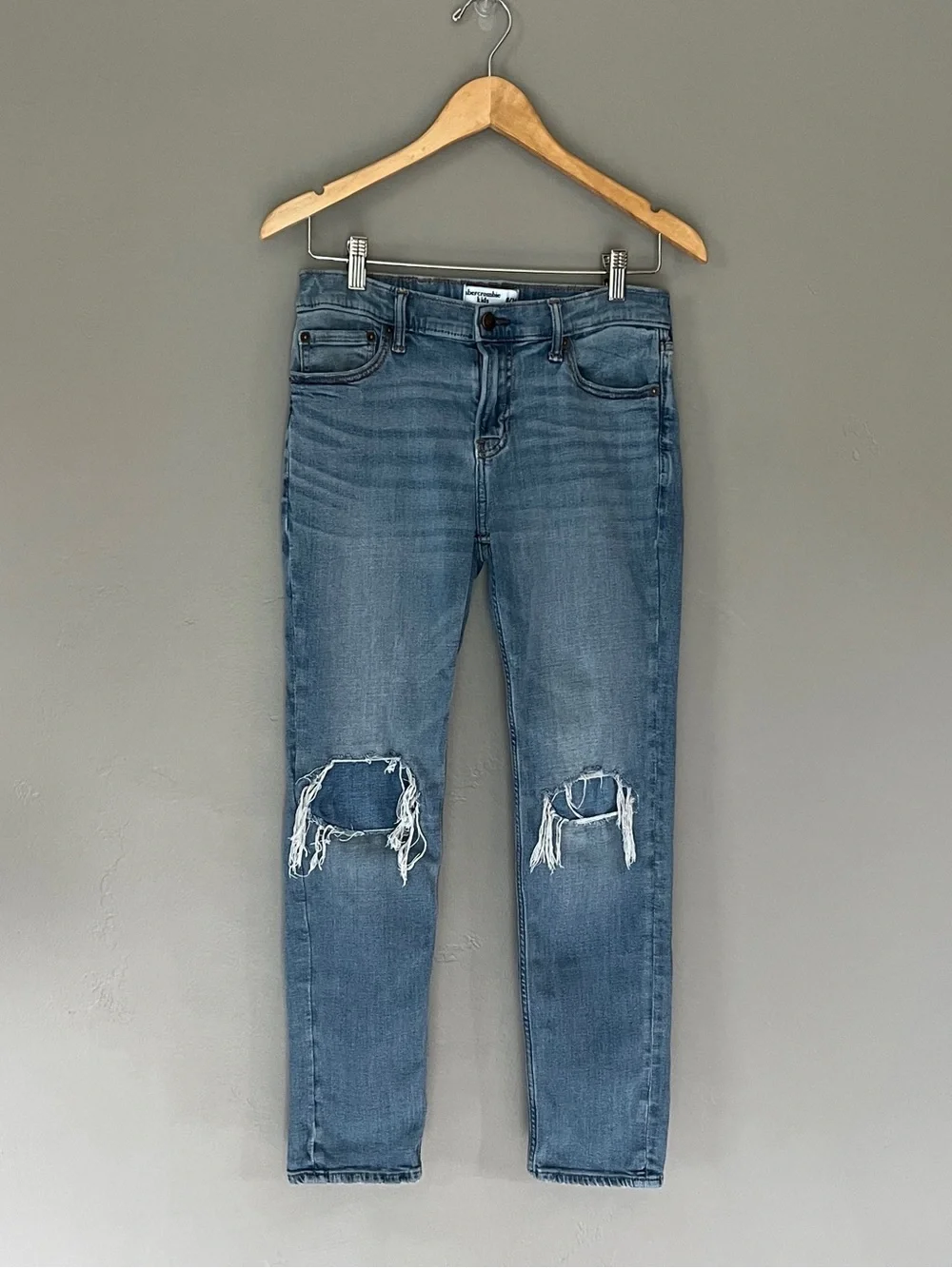 abercrombie kids Girls Distressed Y2K Denim Grunge Jeans Juniors Teen 13/14