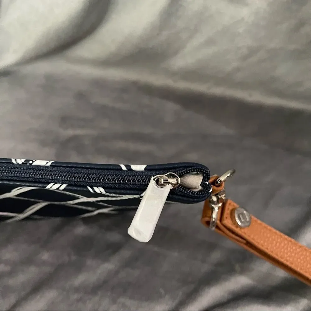 Thirty One Dash of Plaid Rubie Mini Wristlet with Wrist Strap