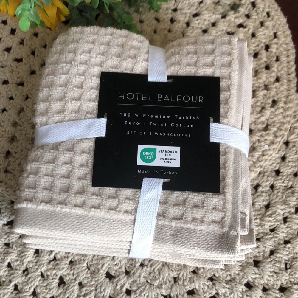 Hotel Balfour Tan Washcloth Set