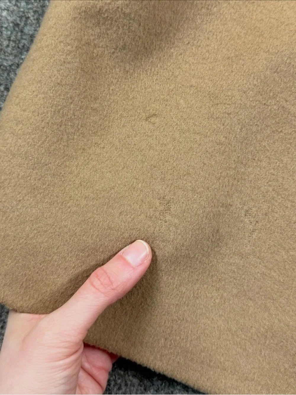 Vintage Camel Tan Long Single Breasted Wool Overcoat Men’s 42 Large Winter‎ Coat