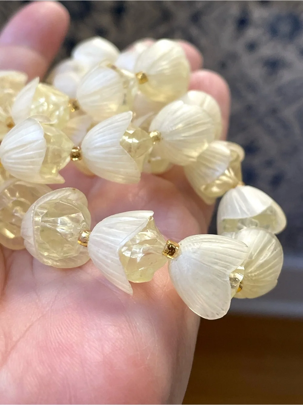 Vintage plastic flower